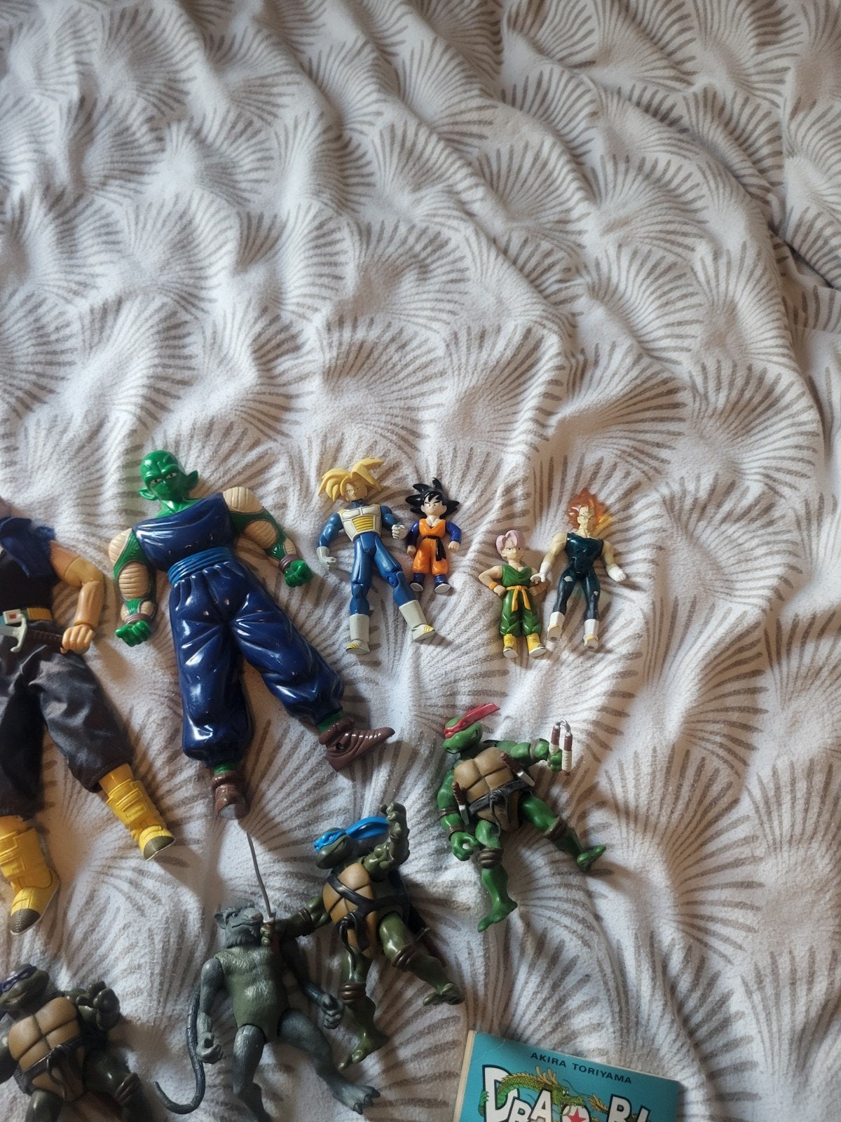 Dragon Ball en Teenage Mutant Ninja Turtles actiefiguren, Ophalen of Verzenden, Gebruikt