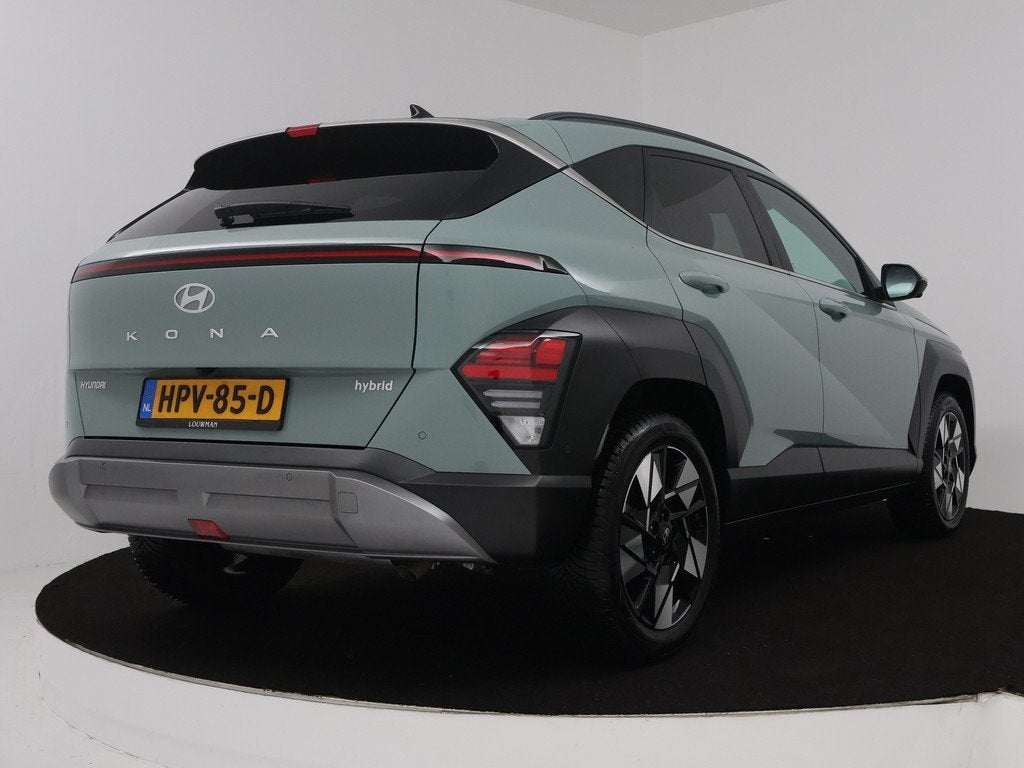 Hyundai KONA 1.6 GDI HEV Premium | Leder int. | Stoelverwarm, Auto's, Hyundai, 12 maanden, Gebruikt, Bedrijf, Adaptive Cruise Control