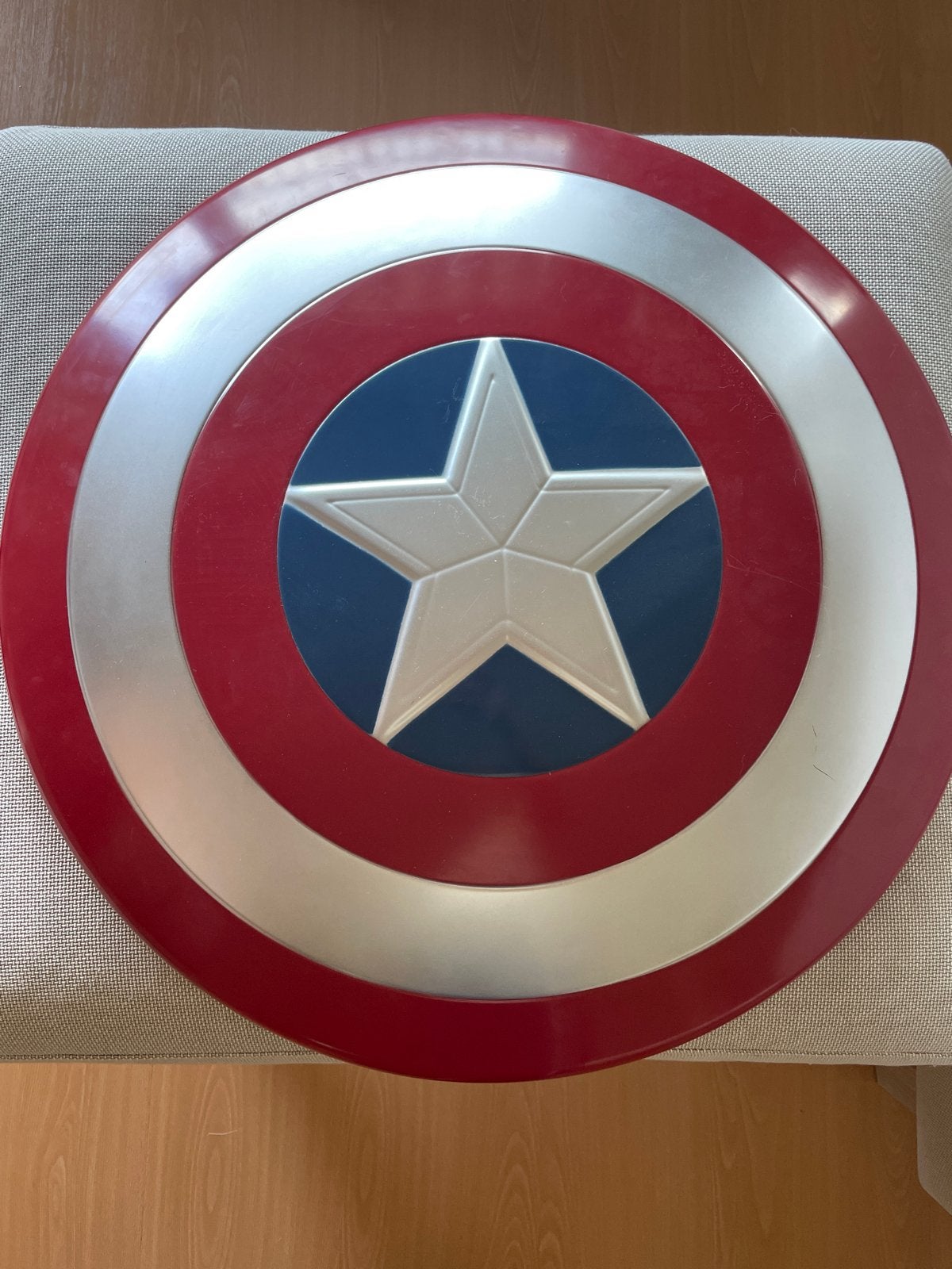 Captain America Schild - Plastic - 60cm Doorsnee, Ophalen, Gebruikt