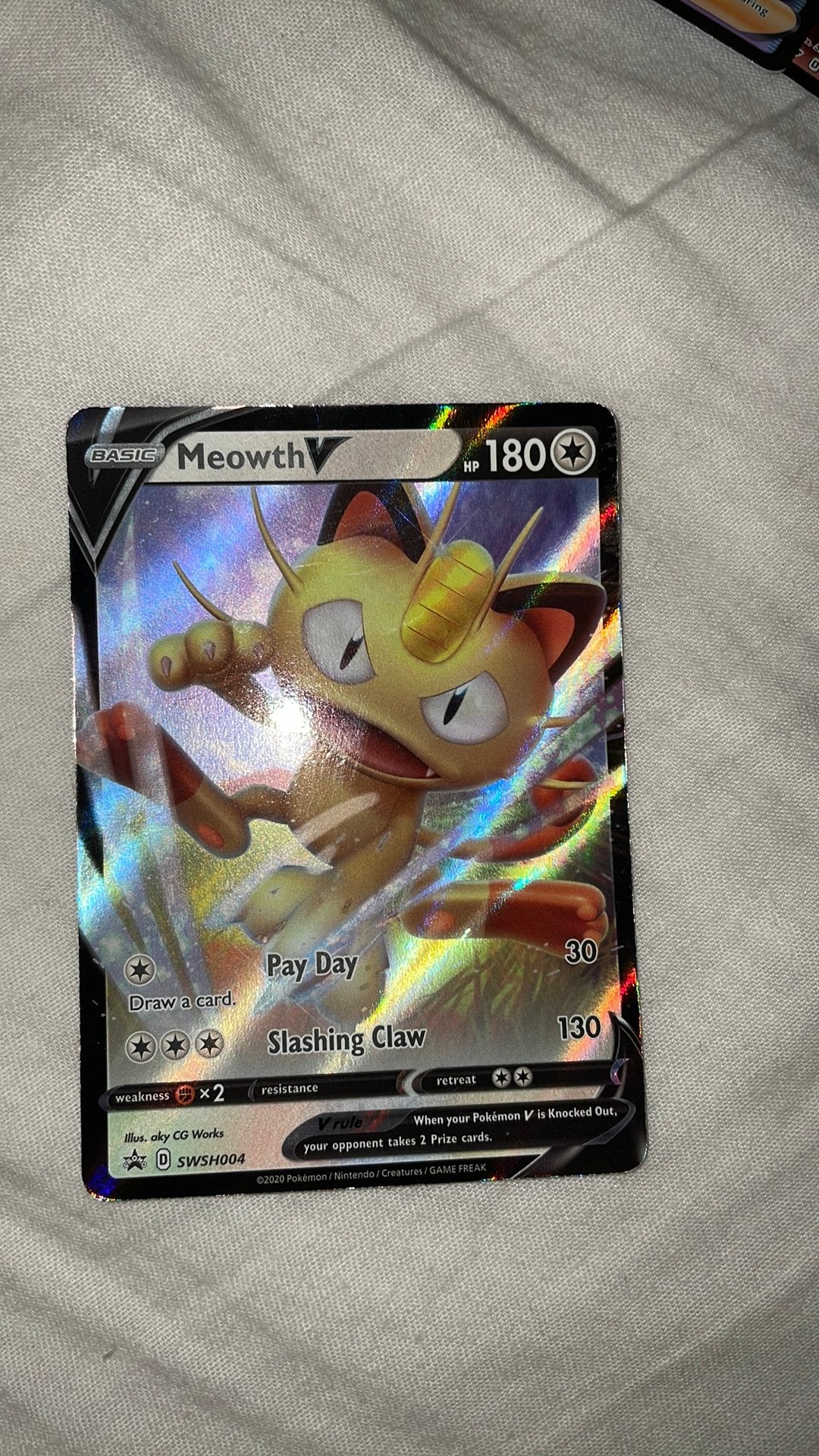 Meowth V pokémon kaart, Ophalen, Nieuw, Losse kaart