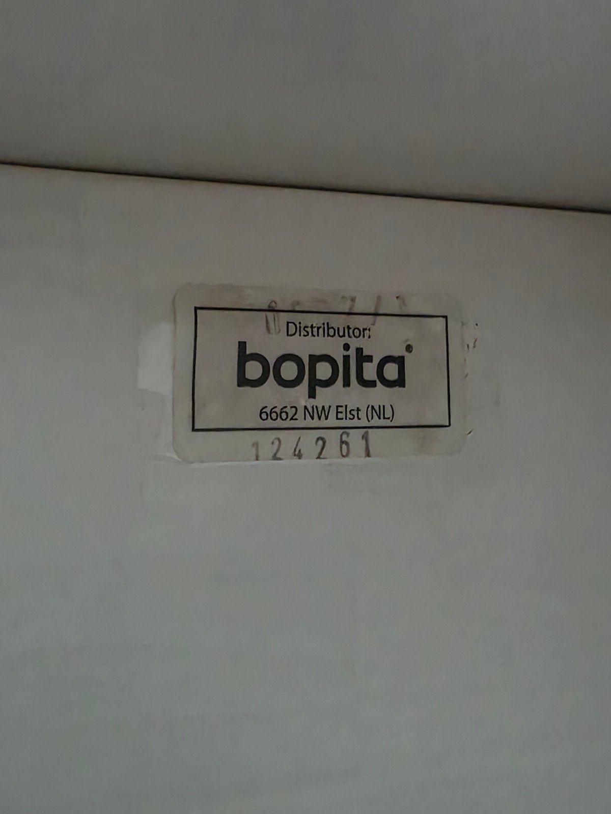 Bopita set: Kledingkast, Commode en Muurplankje - Whitewash, Kinderen en Baby's, Ophalen, Gebruikt, 50 tot 70 cm, 105 cm of meer