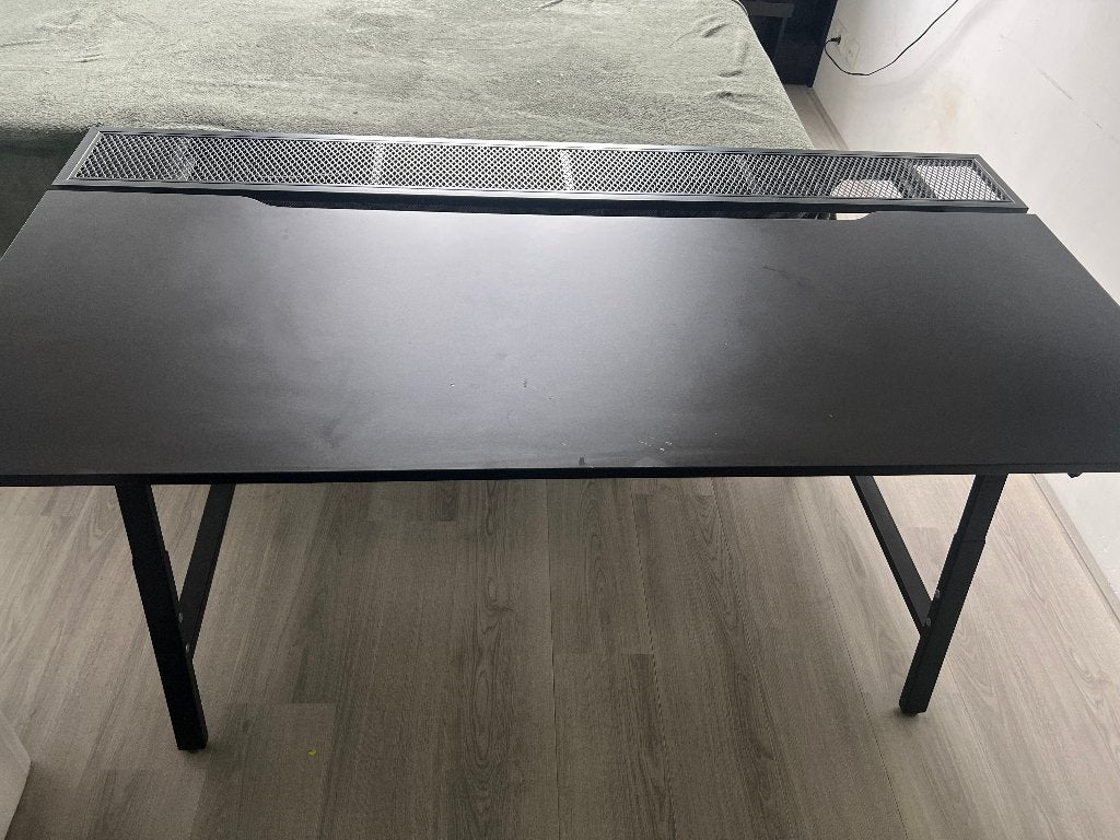 Utespelare gaming bureau, Ophalen, Zwart, 160 cm, Gebruikt