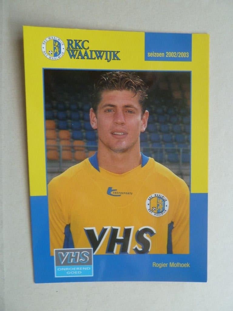 Spelerskaart.  Roger.Molhoek  RKC Waalwijk   2002/2003, Ophalen of Verzenden, Zo goed als nieuw, Overige binnenlandse clubs, Spelerskaart