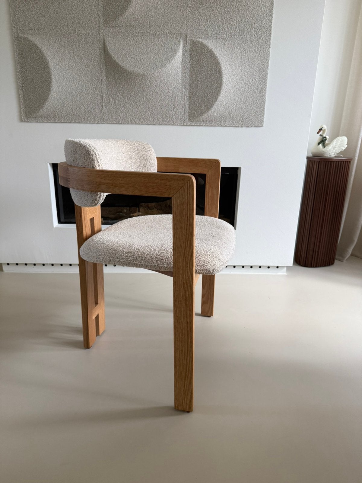 Eetkamer stoelen LOODS 5 - Grace  (japandi style), Ophalen of Verzenden, Zo goed als nieuw