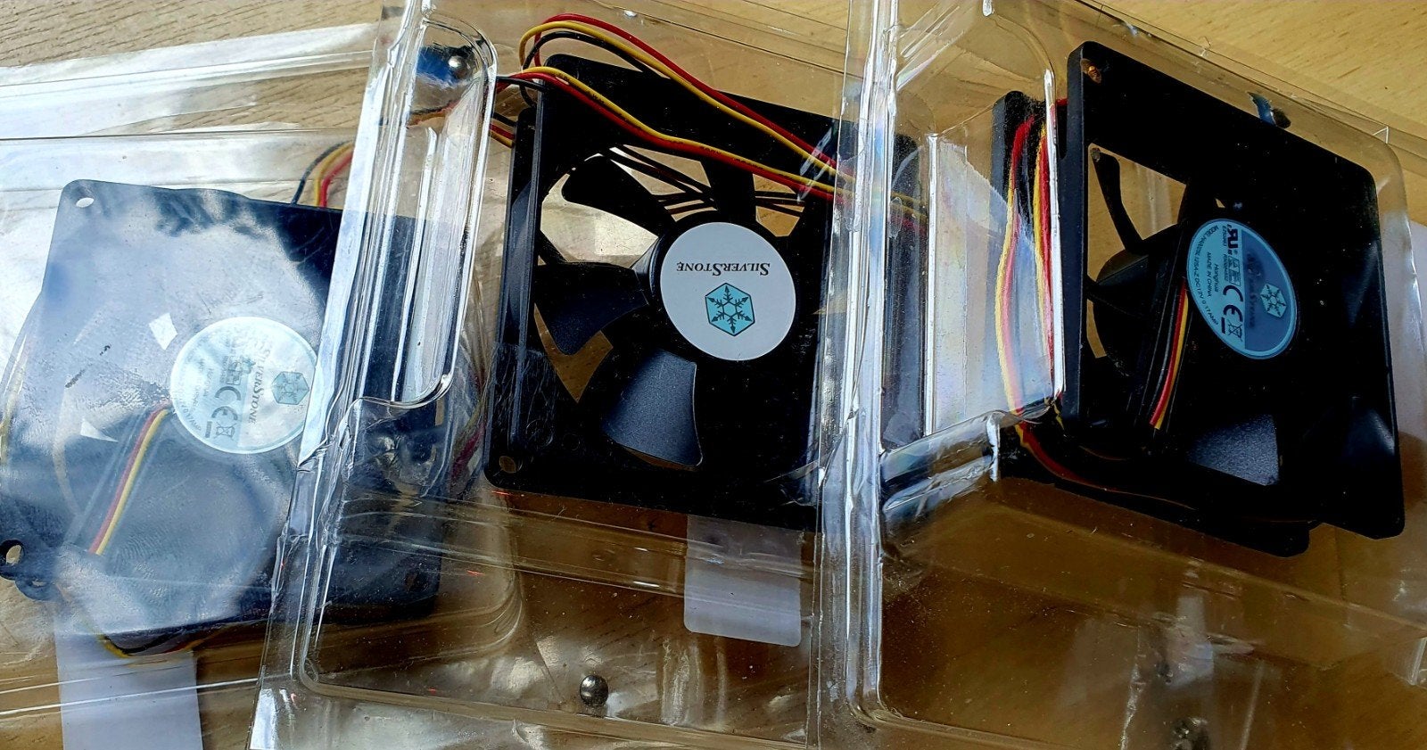 3 X SilverStone HA8025L12SA-Z  ☆  80mm Ventilatoren, Verzenden, Zo goed als nieuw, Luchtkoeling