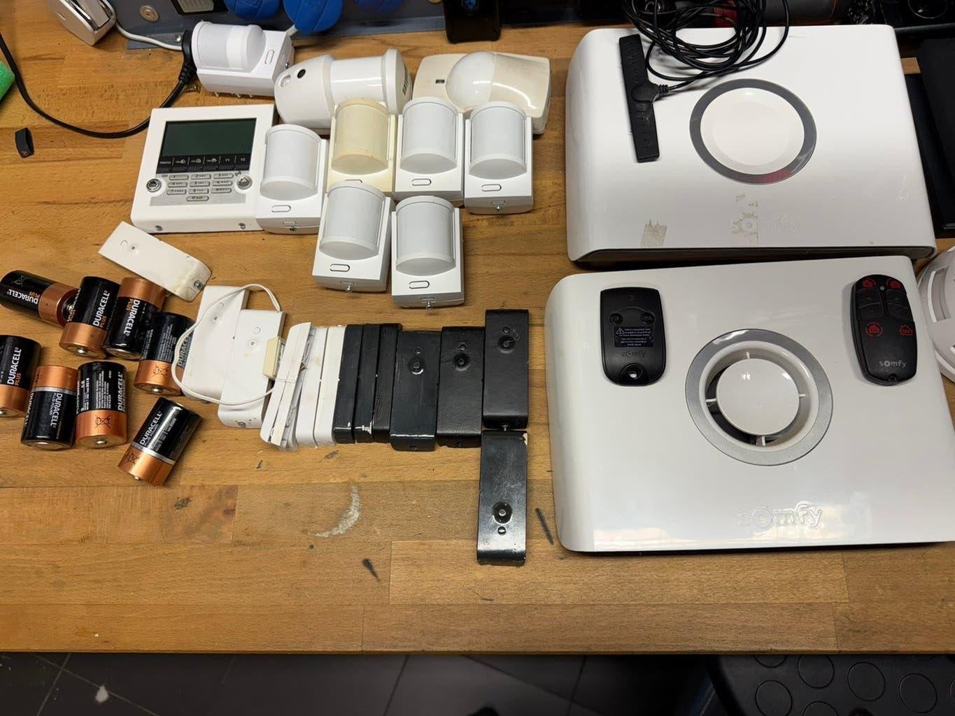 Somfy draadloos alarm systeem., Doe-het-zelf en Verbouw, Gebruikt, Raam of Deur, Ophalen of Verzenden, Compleet systeem