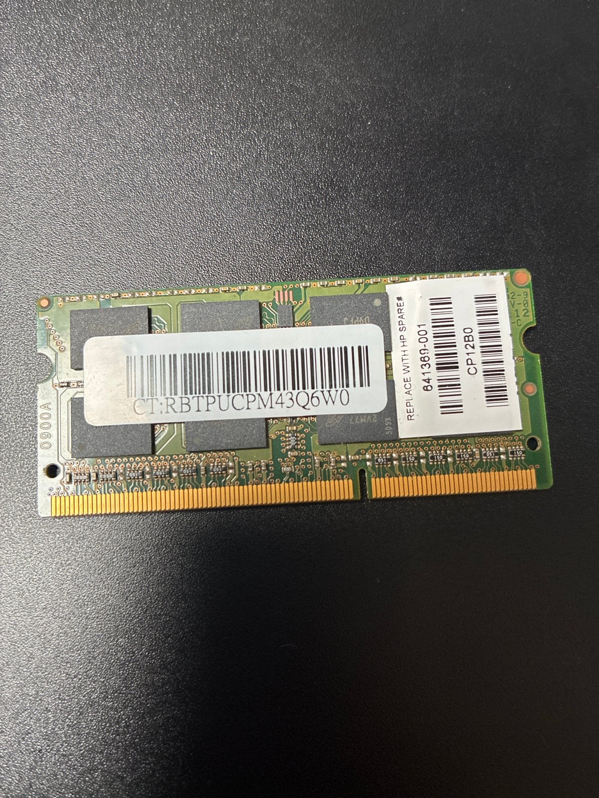 HP 4GB DDR3 Laptop RAM (PC3L-12800S), Gebruikt, DDR3, Ophalen of Verzenden, Laptop