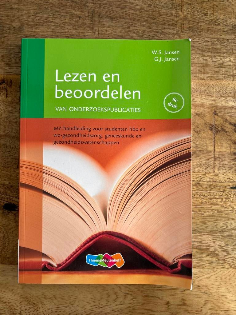 Lezen en beoordelen van onderzoekspublicaties - 6e druk, Boeken, Studieboeken en Cursussen, Ophalen, Beta, Zo goed als nieuw, HBO