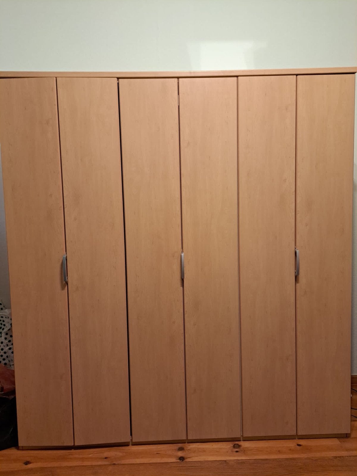 Kledingkast met hang- en leggedeelte en harmonicadeuren, Ophalen, Gebruikt, 150 tot 200 cm, 150 tot 200 cm