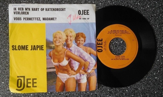 Slome Japie - ik heb m'n hart op Katendrecht (vanaf € 1,50), Ophalen of Verzenden, Zo goed als nieuw, 7 inch, Levenslied of Smartlap