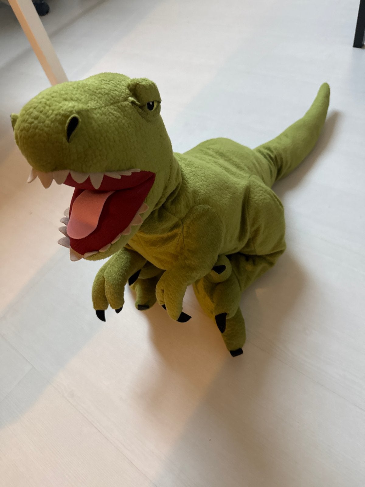 IKEA JÄTTELIK Dinosaurus T-Rex Knuffel - Zo goed als nieuw, Groen, Ophalen of Verzenden, Zo goed als nieuw, Middelgroot (20 tot 80 cm)