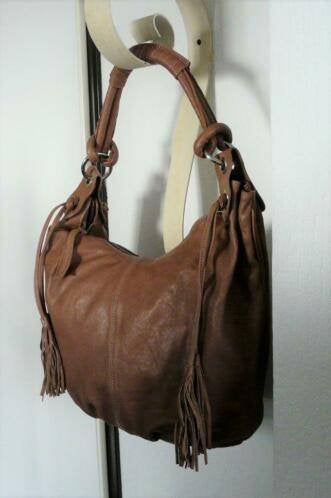 Harrie Hendriks, grote leren camel hand/schoudertas, Verzenden, Nieuw, Bruin, Overige typen