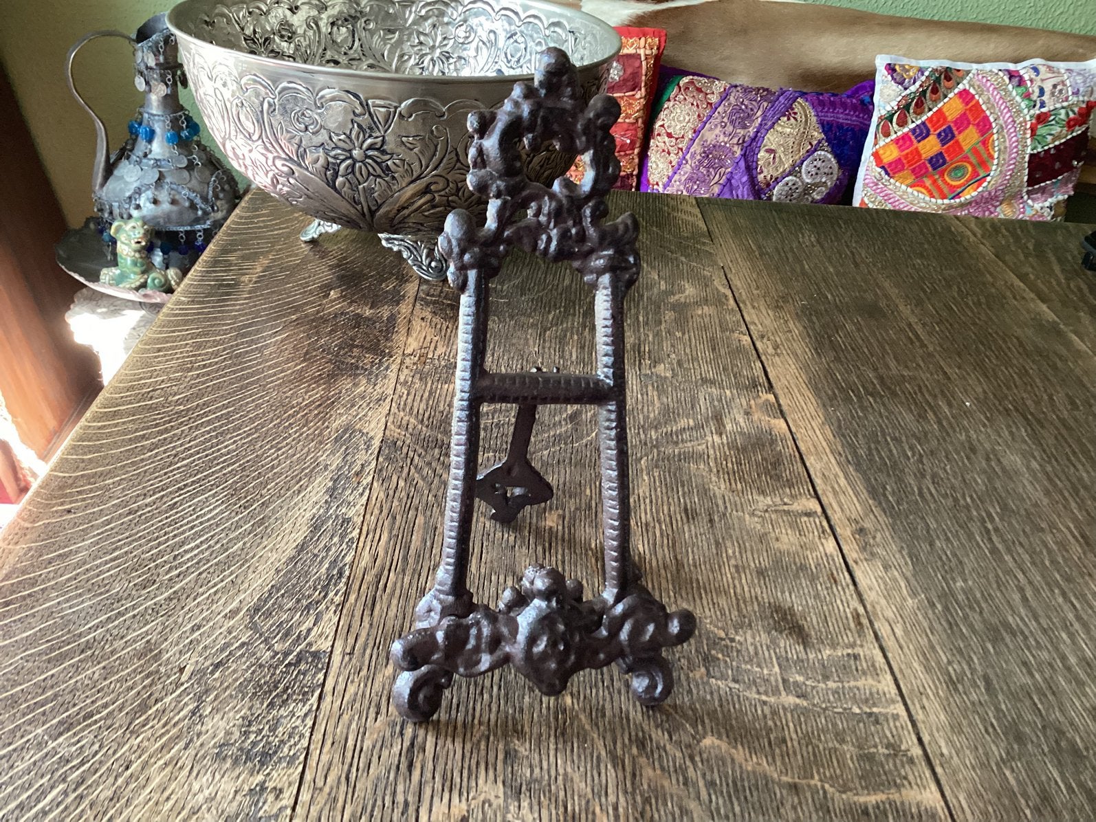 Gietijzeren boekenhouder 26 x12,5 cm voor, € 10, Ophalen of Verzenden