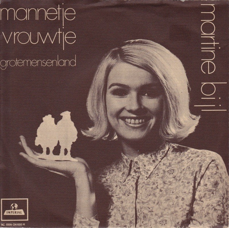 Martine Bijl - Mannetje Vrouwtje & Grotemensenland -1970, Cd's en Dvd's, Ophalen, Gebruikt, Nederlandstalig