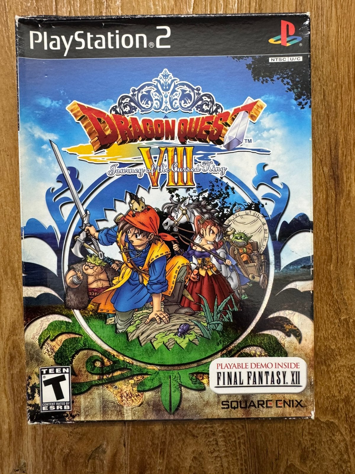 Dragon Quest VIII PS2 ntsc USA + Final Fantasy XII Demo, 1 speler, Ophalen of Verzenden, Zo goed als nieuw, Role Playing Game (Rpg)
