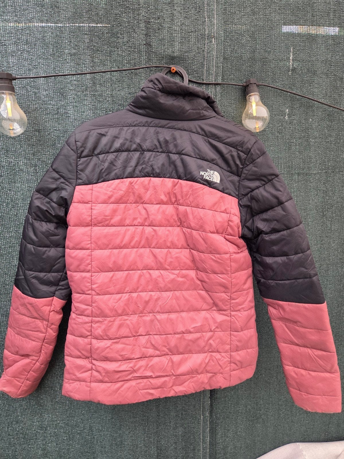 The North Face Puffer Jas Zwart/Roze Maat S, Zwart, Ophalen of Verzenden, Zo goed als nieuw, The North Face