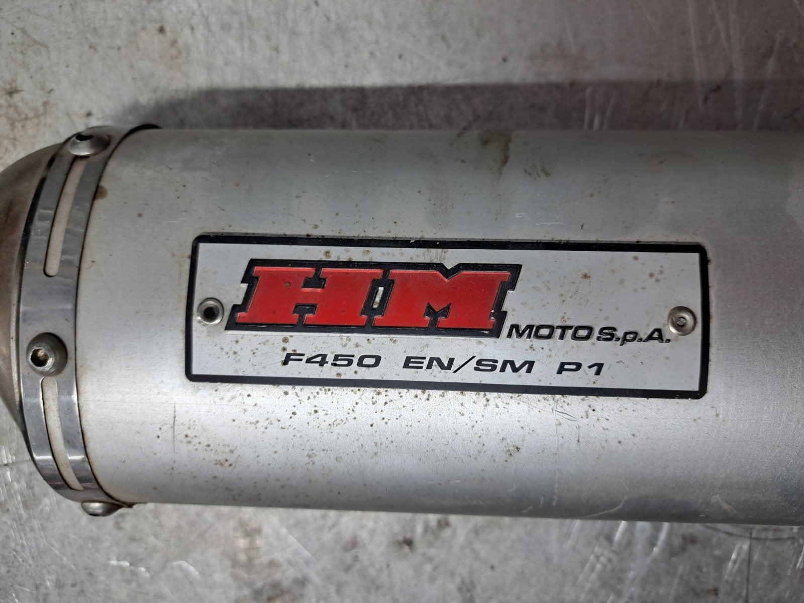 HM Moto F450 EN SM / Honda CRF450 2004-2005 uitlaatdemper, Ophalen, Gebruikt