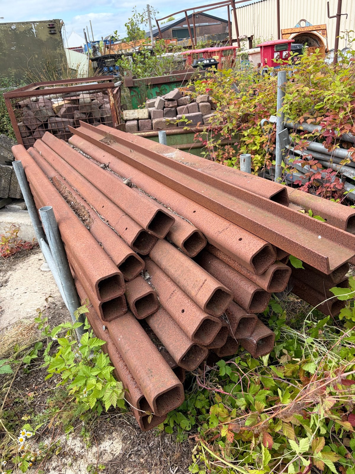 Stalen kokers 80x80, Ophalen, Gebruikt, IJzer