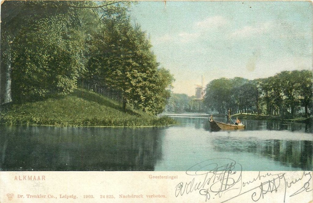 701-430-025 Alkmaar Geestersingel, Verzamelen, Ophalen of Verzenden, Voor 1920, Noord-Holland