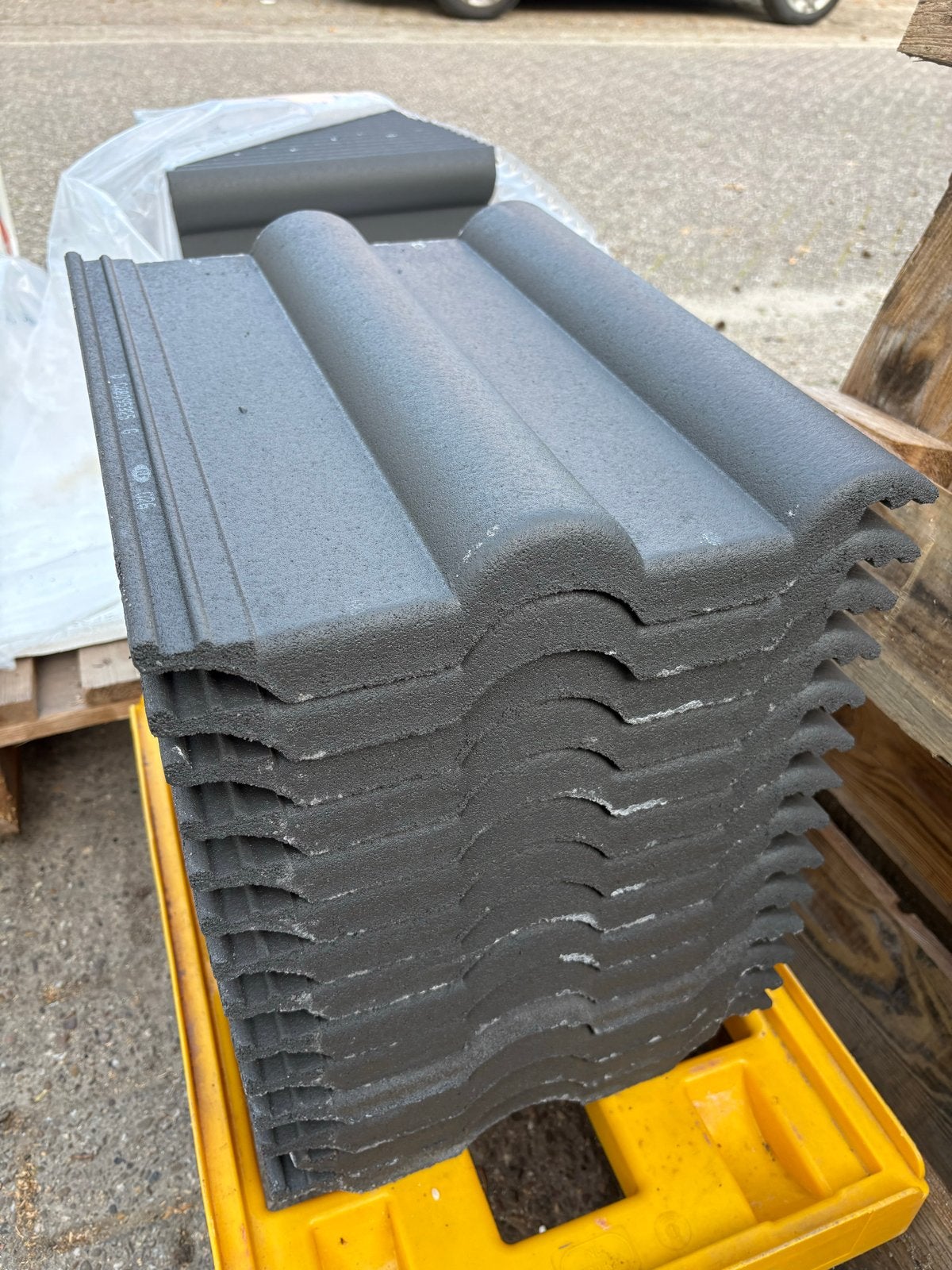Nelskamp Finkenberger-pan hele pan graniet | 128 dakpannen, Ophalen, 10 tot 15 m², Steen of Klei, Nieuw