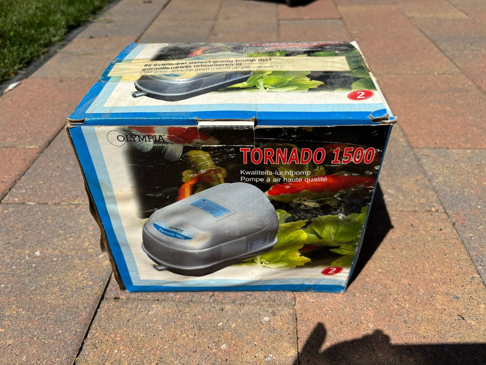 Olympia Garden Tornado 1500 Kwaliteits-luchtpomp, Tuin en Terras, Vijver-toebehoren, Zo goed als nieuw, Vijverpomp, Ophalen