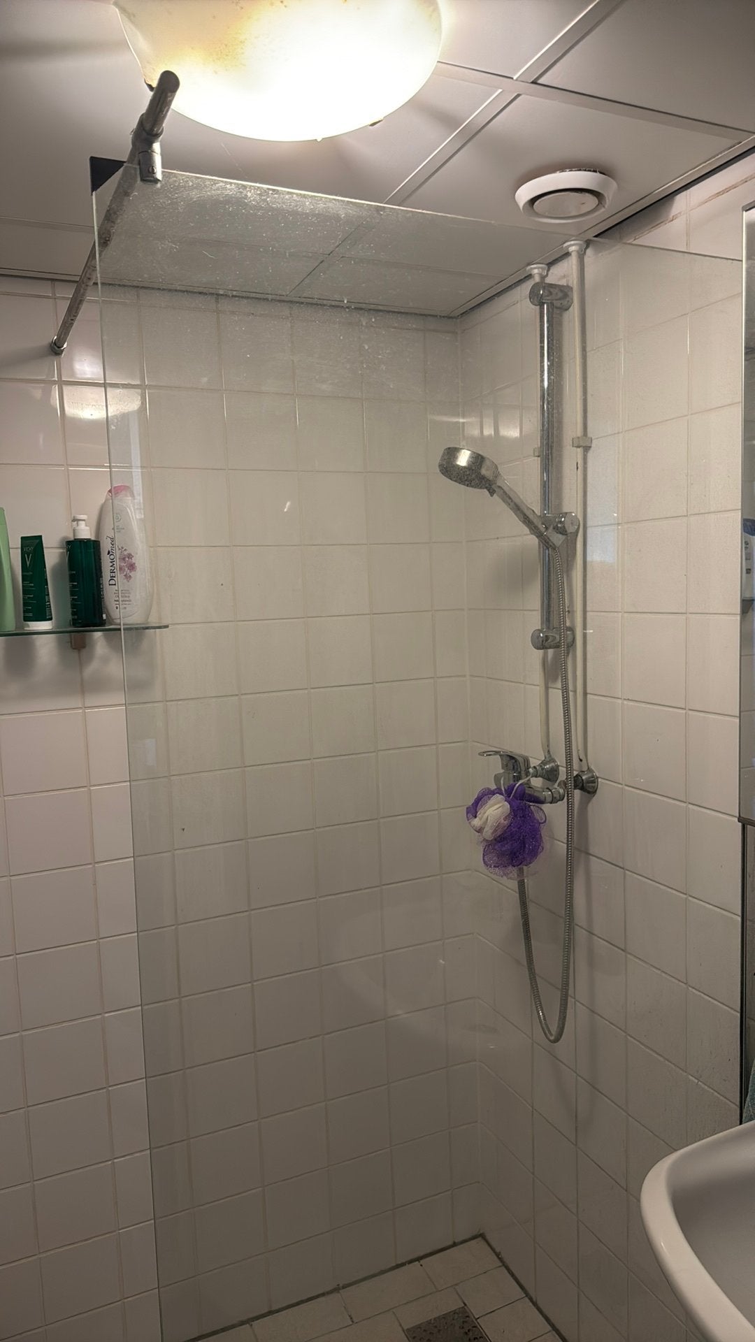 Glazen douchewand, Huis en Inrichting, Badkamer | Complete badkamers, Ophalen of Verzenden, Gebruikt