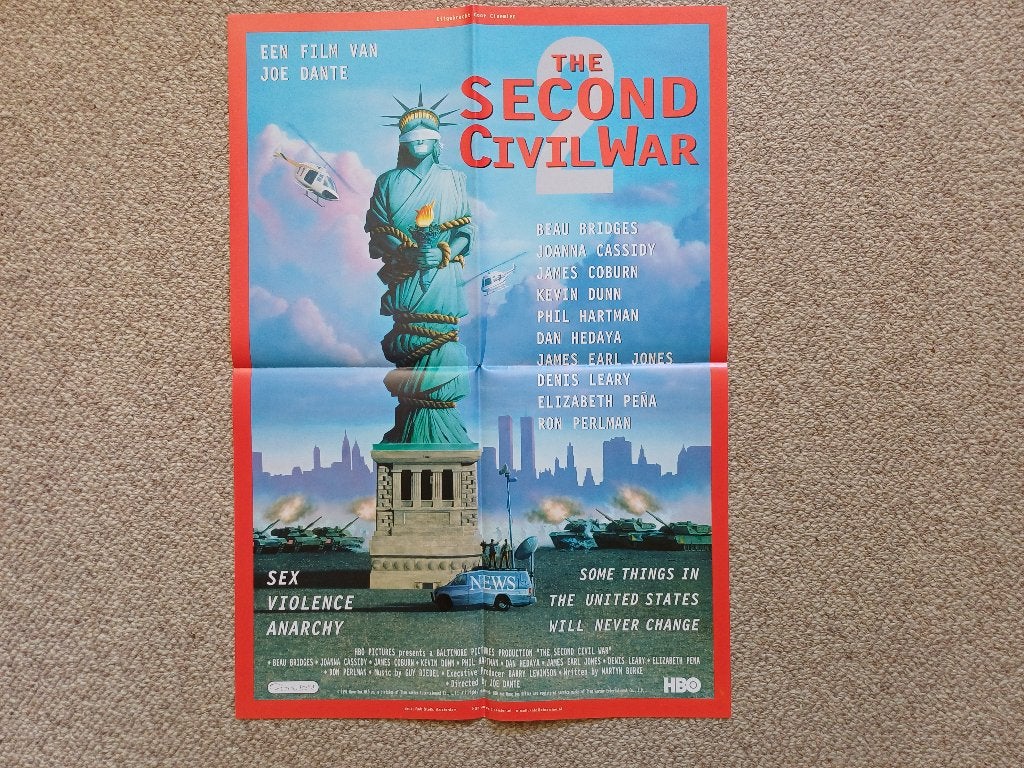 THE   SECOND   CIVIL   WAR      filmposter., Verzamelen, Rechthoekig Staand, Verzenden, A4 of kleiner, Nieuw