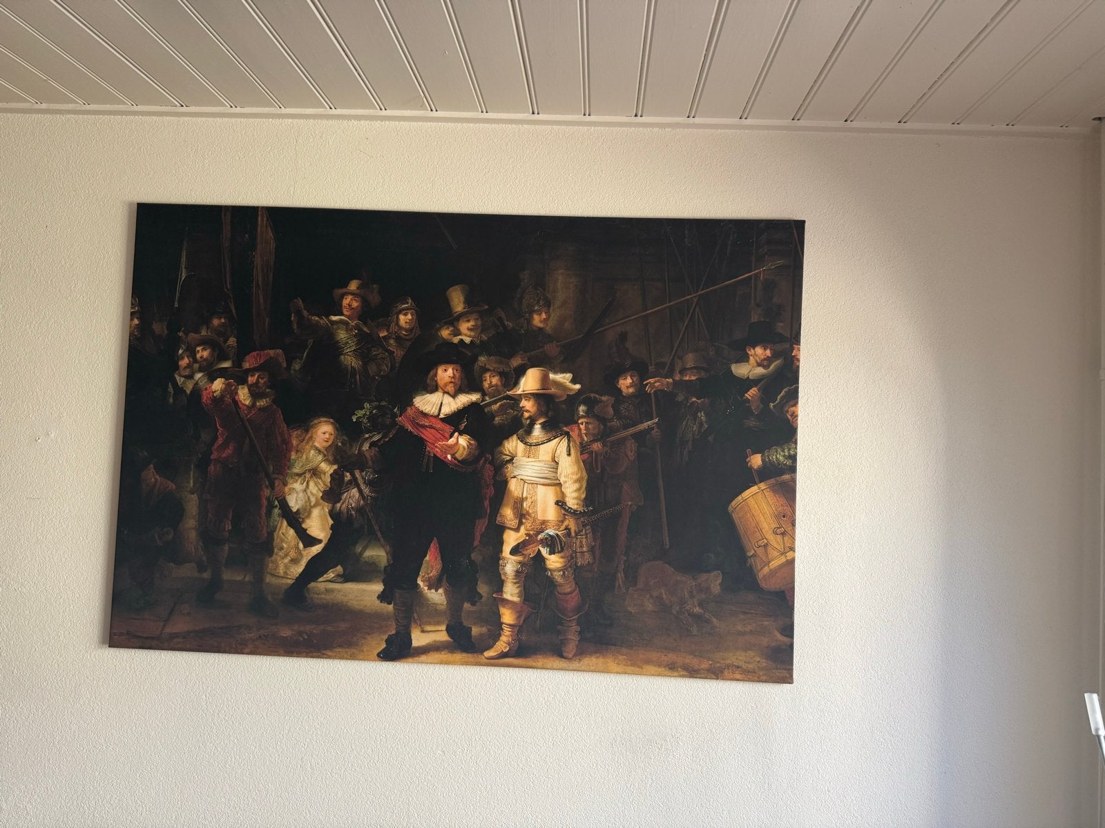 Meisje met de Parel & Nachtwacht - Canvas Prints, Antiek en Kunst, Kunst | Schilderijen | Klassiek, Ophalen, Doek, Portret of Personen