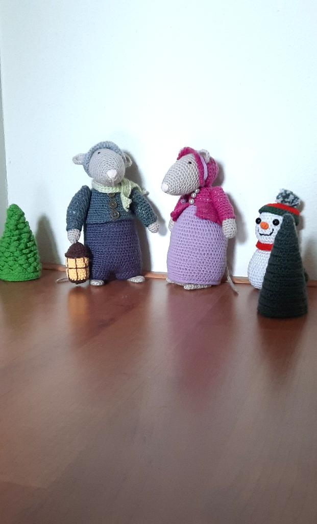 knuffels Charles Dickens muizen, handgemaakt,  met extra's, Kinderen en Baby's, Speelgoed | Knuffels en Pluche, Ophalen, Muis