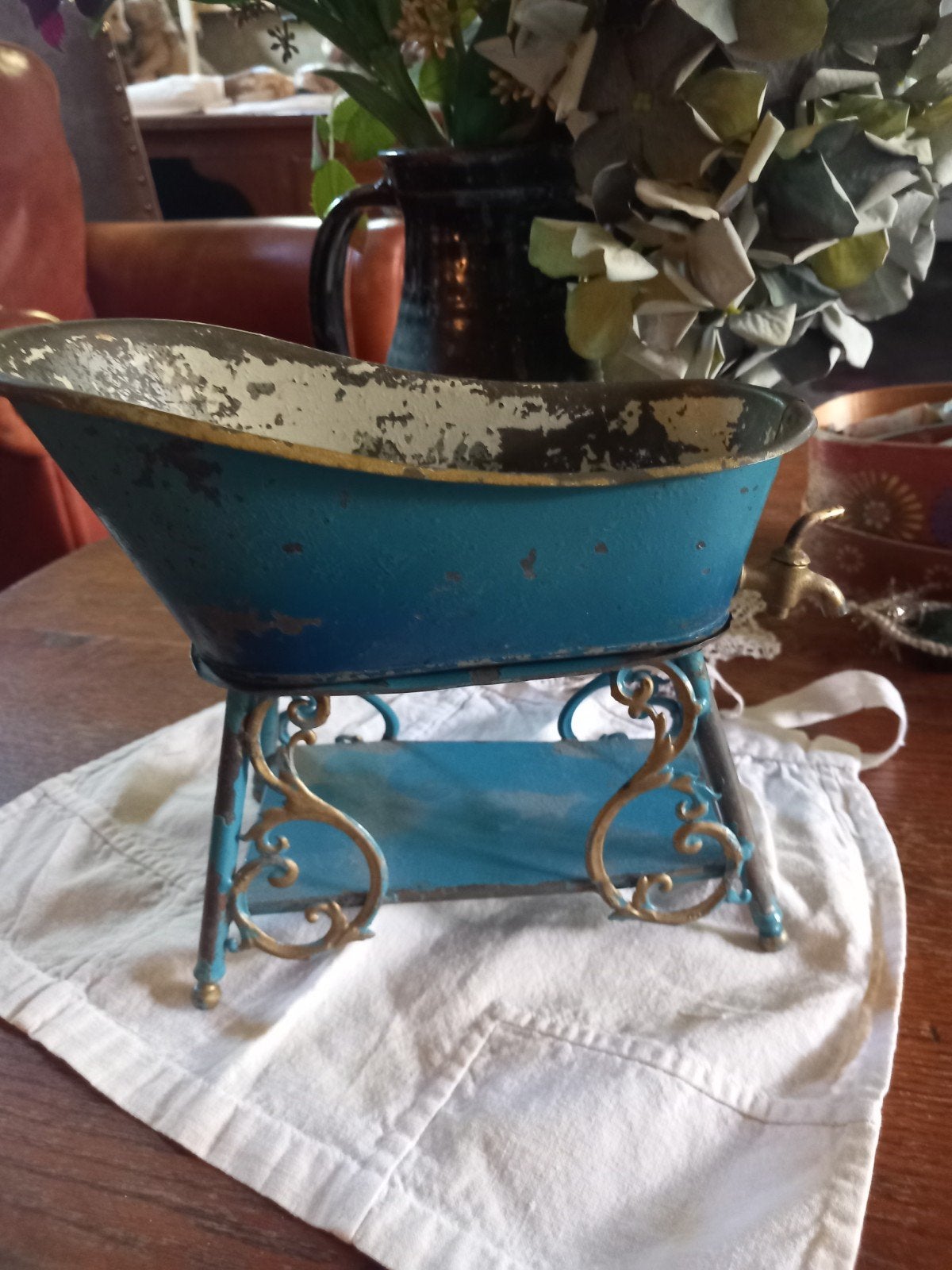 antiek blikken badkuipje, Ophalen of Verzenden