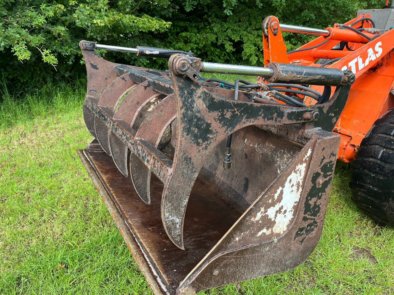 Pelikaanbak voor Atlas shovel, Tuin en Terras, Ophalen, Gebruikt