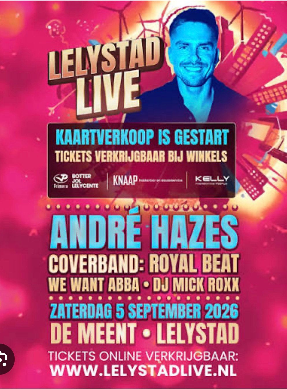 Lelystad Live met Andre Hazes, Tickets en Kaartjes, Twee personen