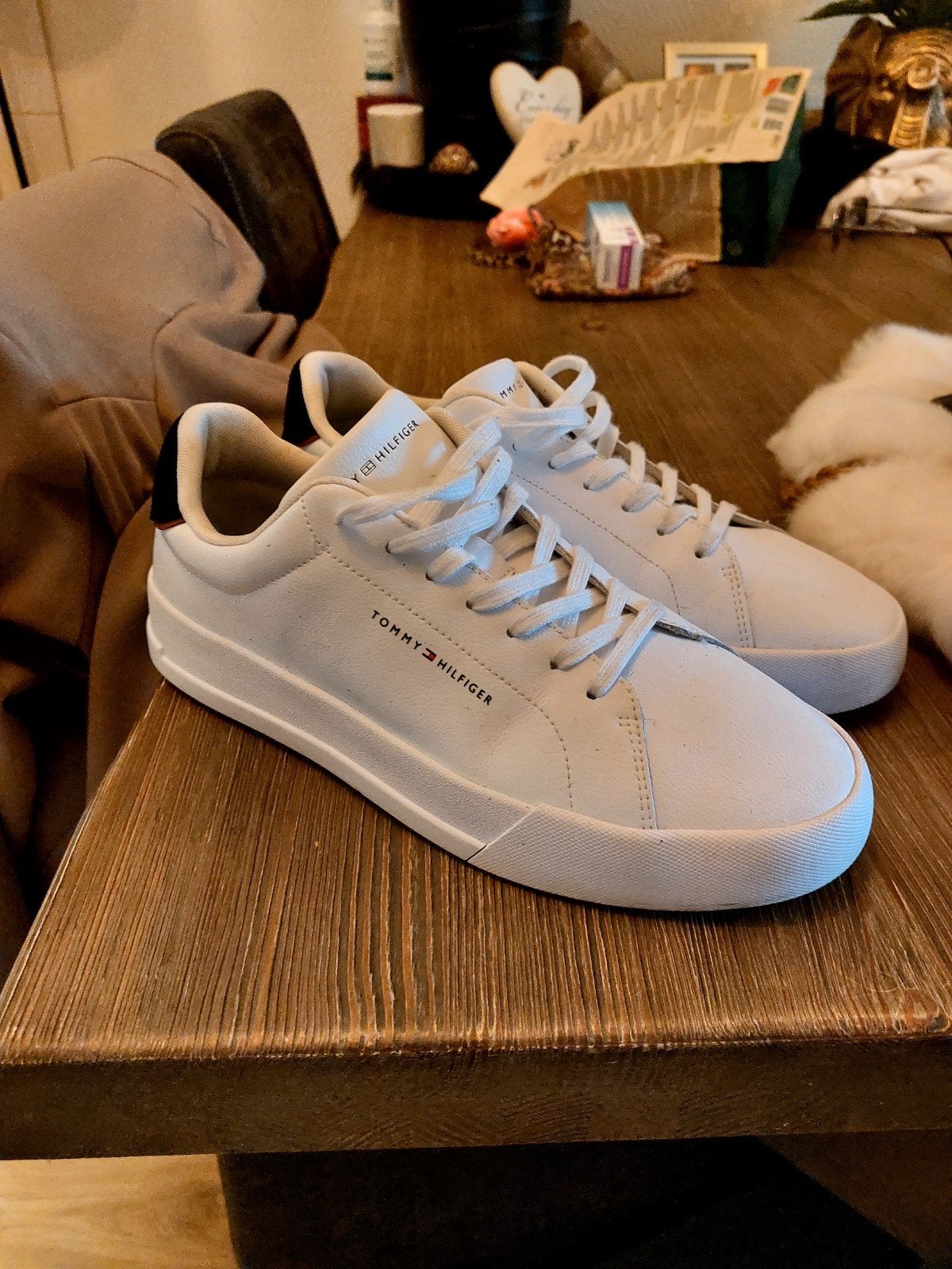 heren sneakers schoenen tommy hilfiger maat 43 wit, Wit, Tommy Hilfiger, Nieuw, Ophalen of Verzenden