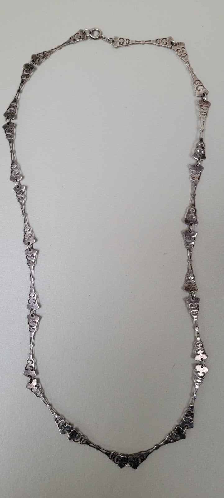 vintage ketting, Sieraden, Tassen en Uiterlijk, Ophalen of Verzenden, Gebruikt, Zilver, Overige materialen