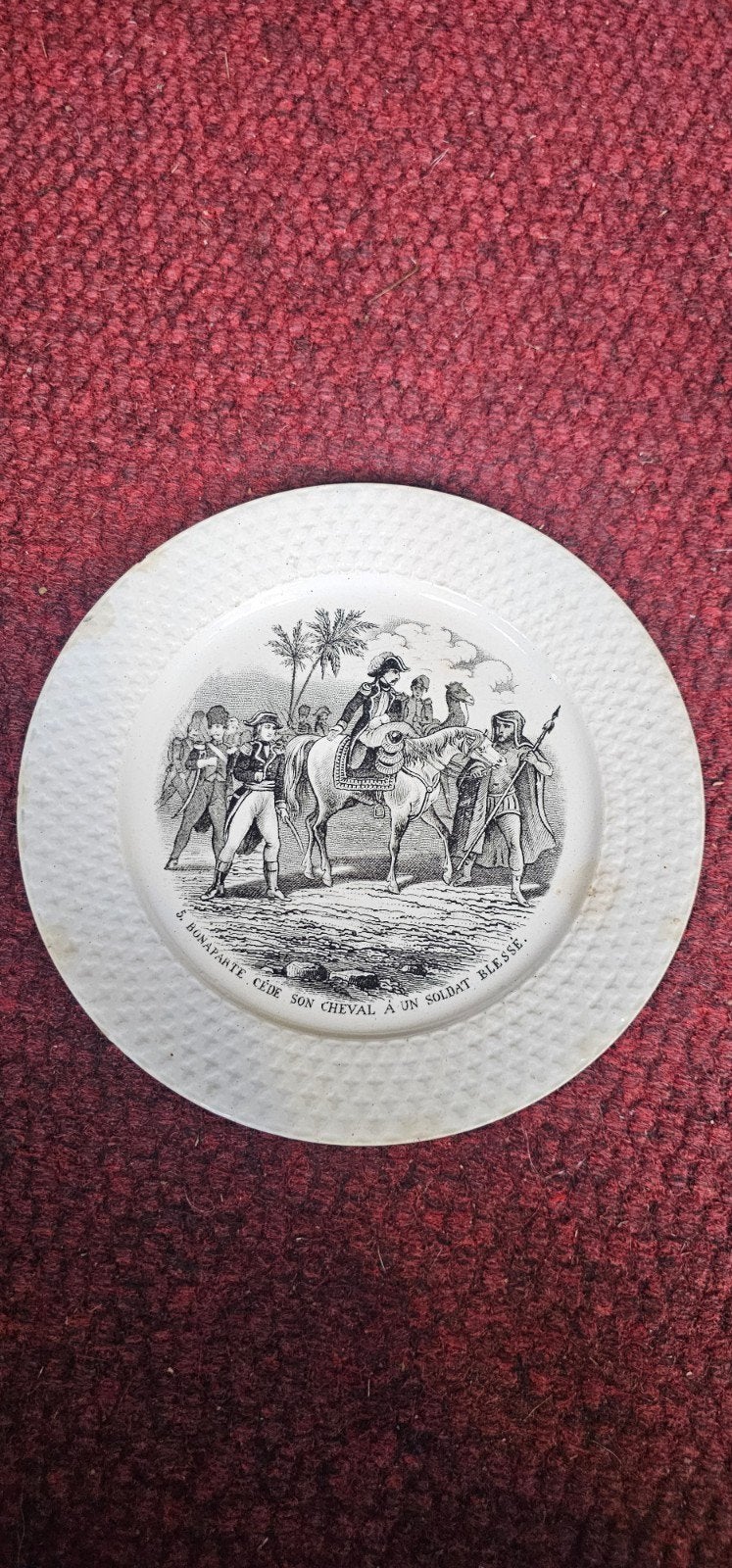 Antiek bord Société Céramique Maastricht - Napoleon, Ophalen of Verzenden