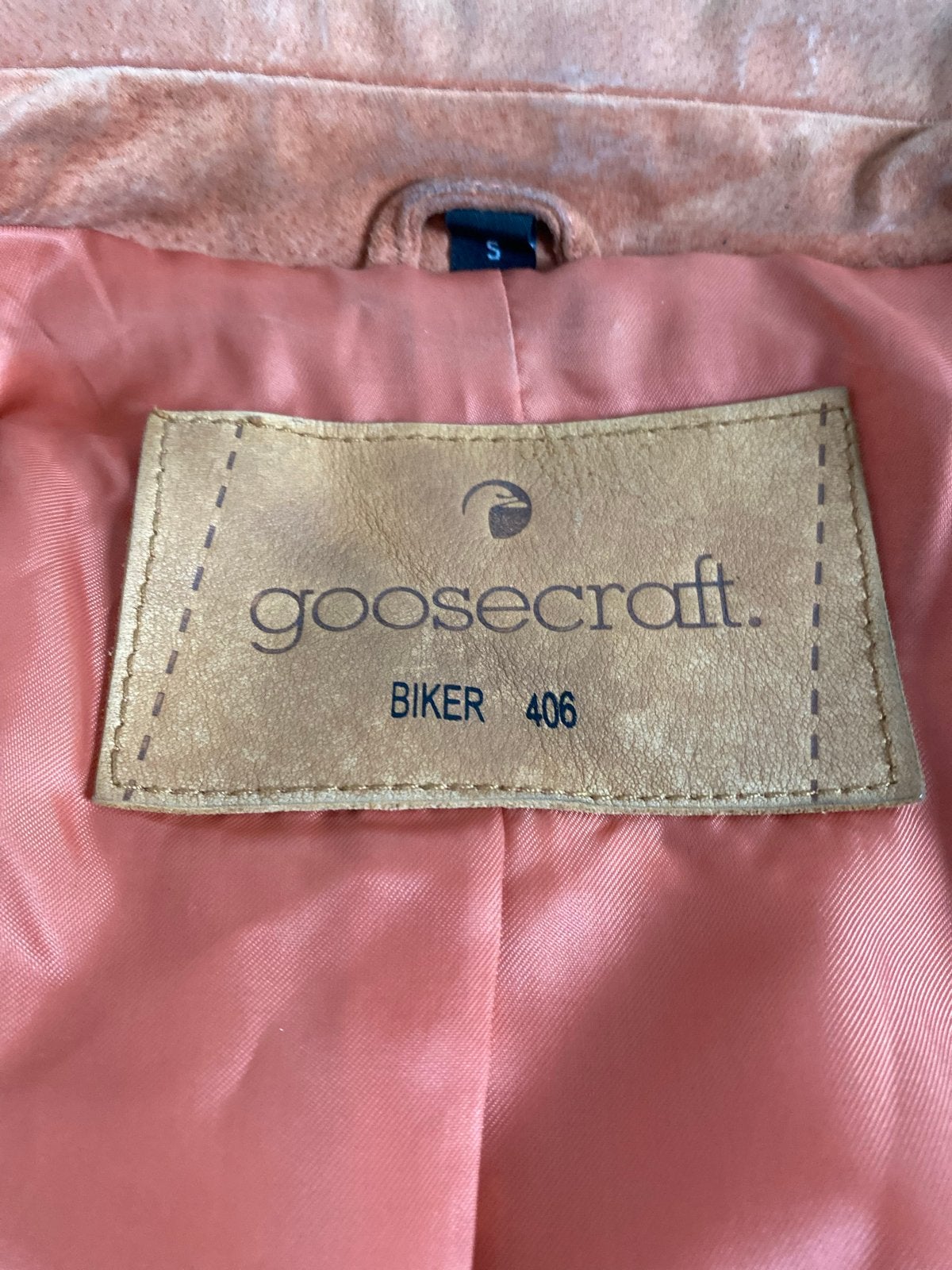 Goosecraft Biker 406 Leren Jas - Maat S, Ophalen of Verzenden, Gedragen, Maat 36 (S), Oranje