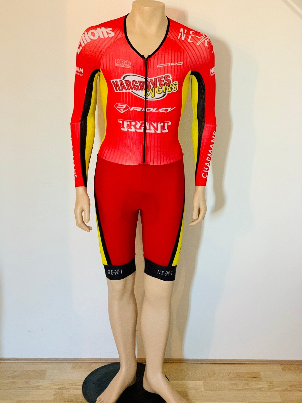 Wielrenkleding wielrenpak snelpak speedsuit maat S, S, Heren, Ophalen of Verzenden, Zo goed als nieuw