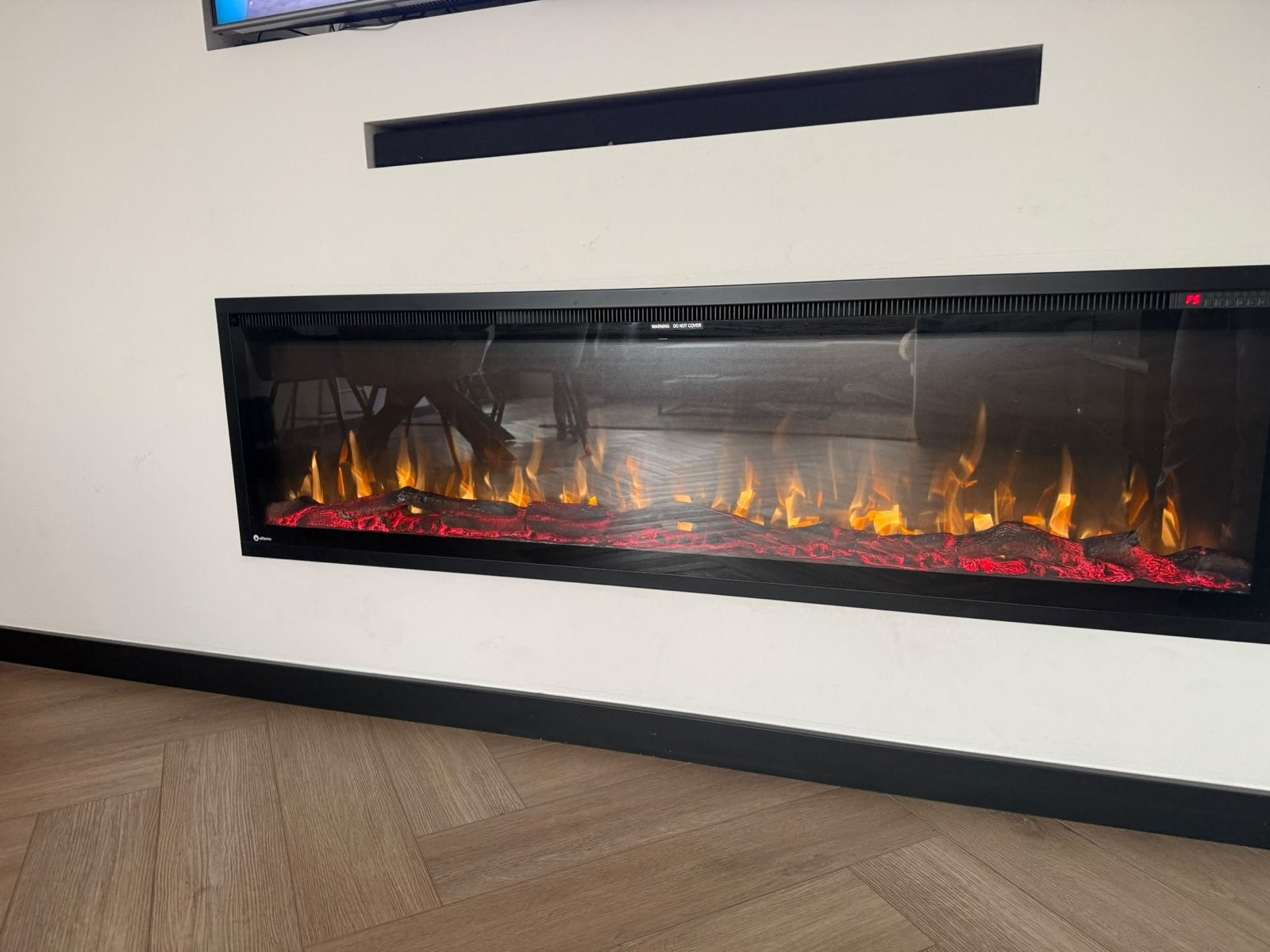 Alflamo elektrische sfeerhaard 150x40cm | Weinig gebruikt, Ophalen, Zo goed als nieuw, Inbouwhaard, Elektrische haard