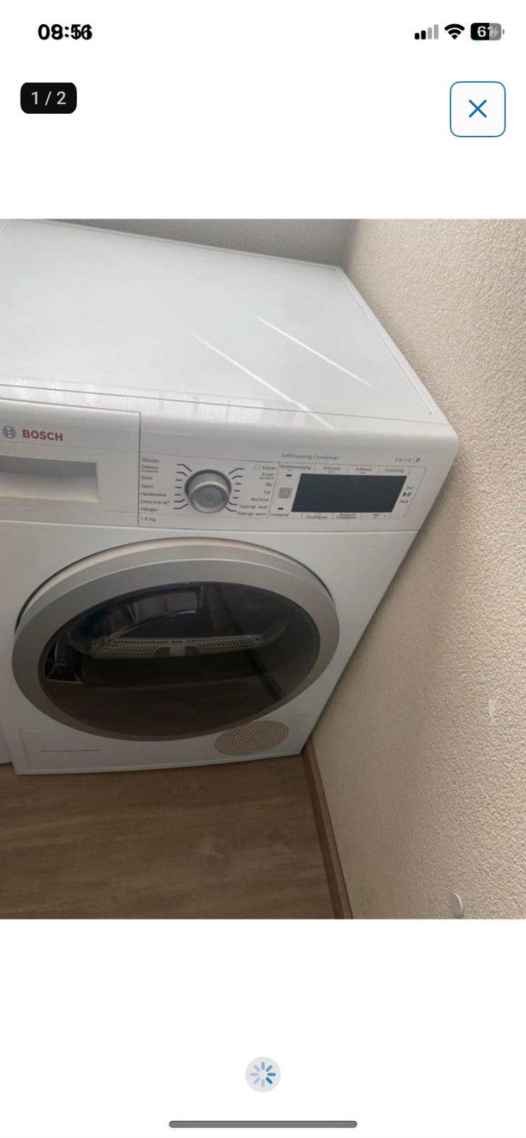 Bosch 9 kilo warmtepompdroger serie 8, Gebruikt, Overige typen, 8 tot 10 kg, Ophalen of Verzenden