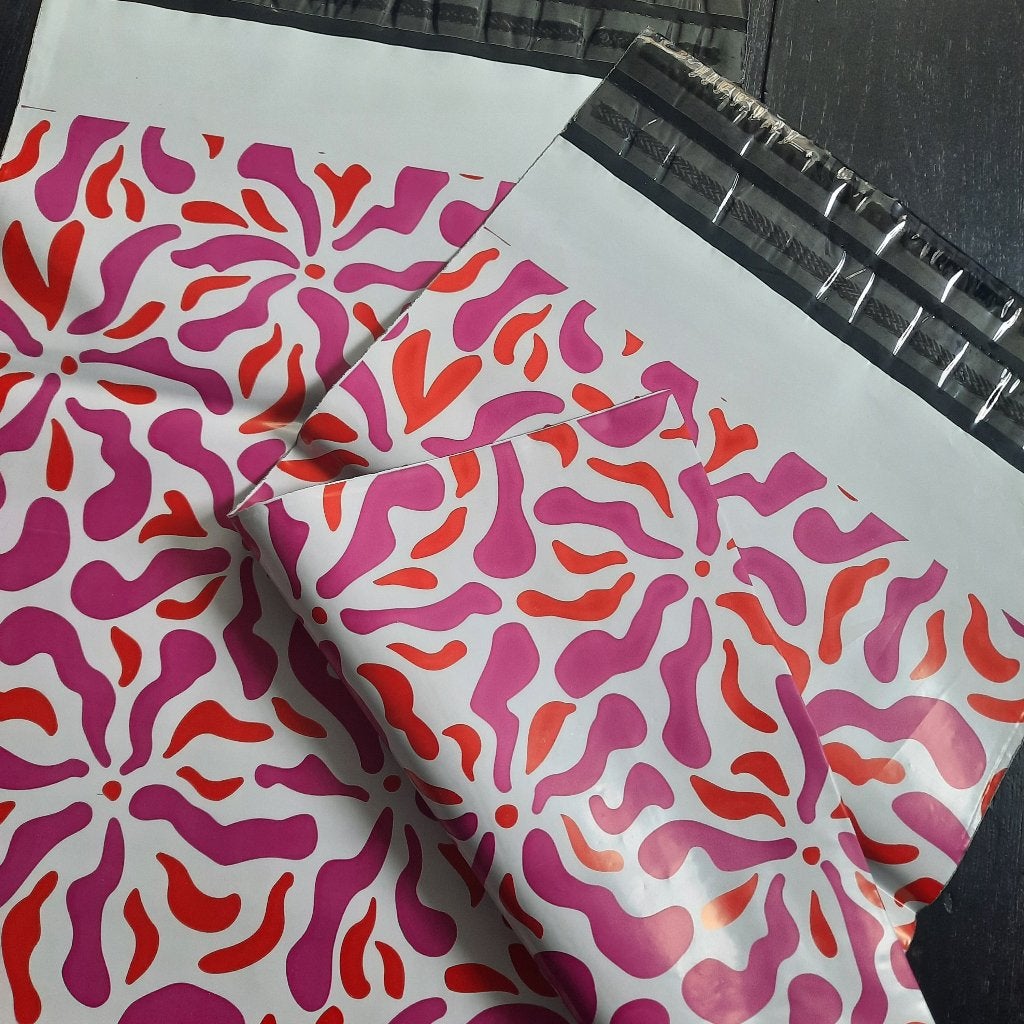 Verzendzakken bloemen zakken print verzendverpakkingen 50st, Verzenden, Nieuw