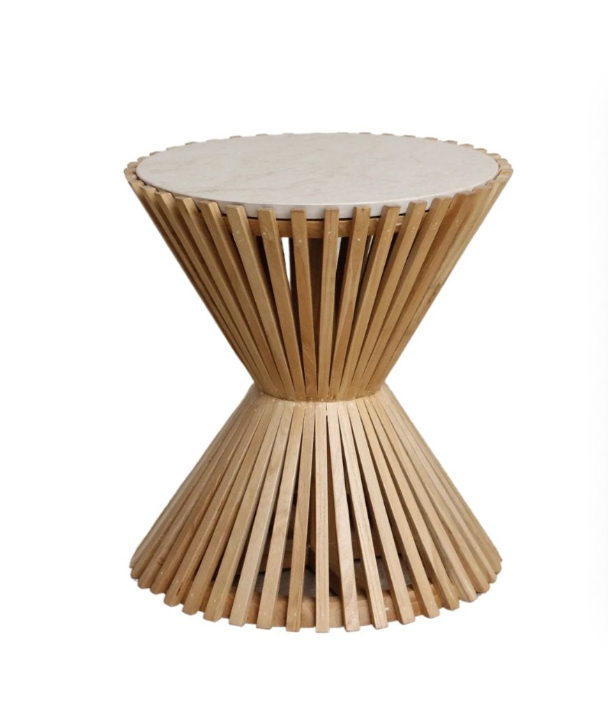 Raw Materials Bijzettafel Infinity Hourglass | Van €349, nu, Huis en Inrichting, Tafels | Bijzettafels, Nieuw, Rond, 45 tot 60 cm