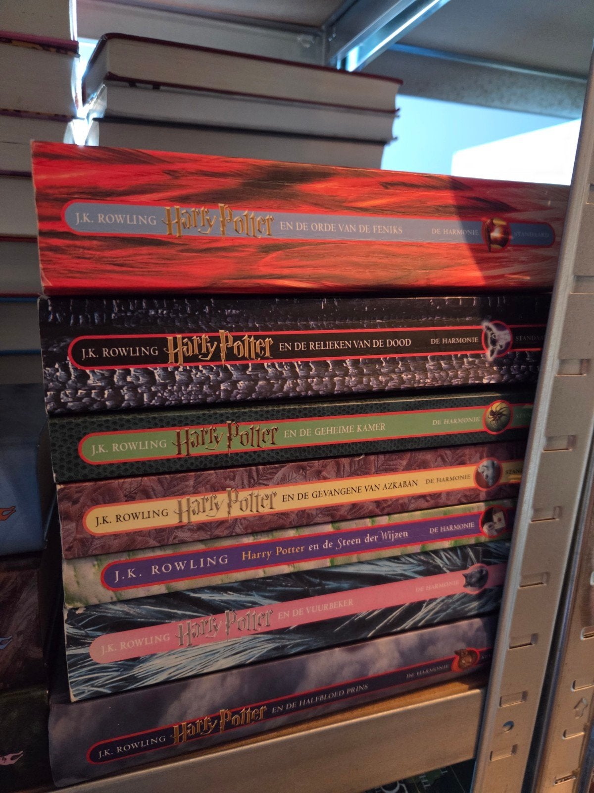 Harry Potter - Complete serie 1 tm 7, Boeken, Ophalen of Verzenden, Gelezen