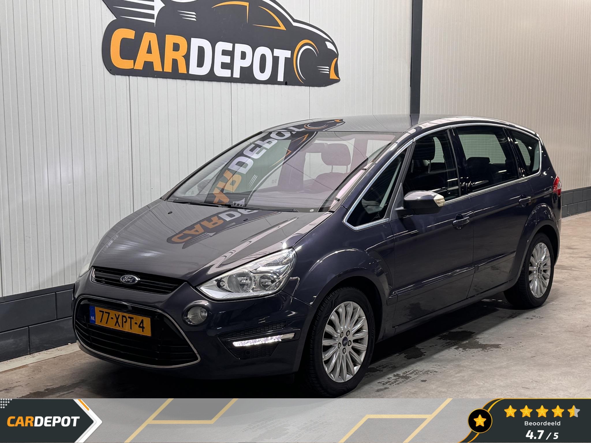 Ford S-Max 2.0 EcoBoost Titanium 7p., Auto's, Euro 5, Gebruikt, 4 cilinders, 7 stoelen