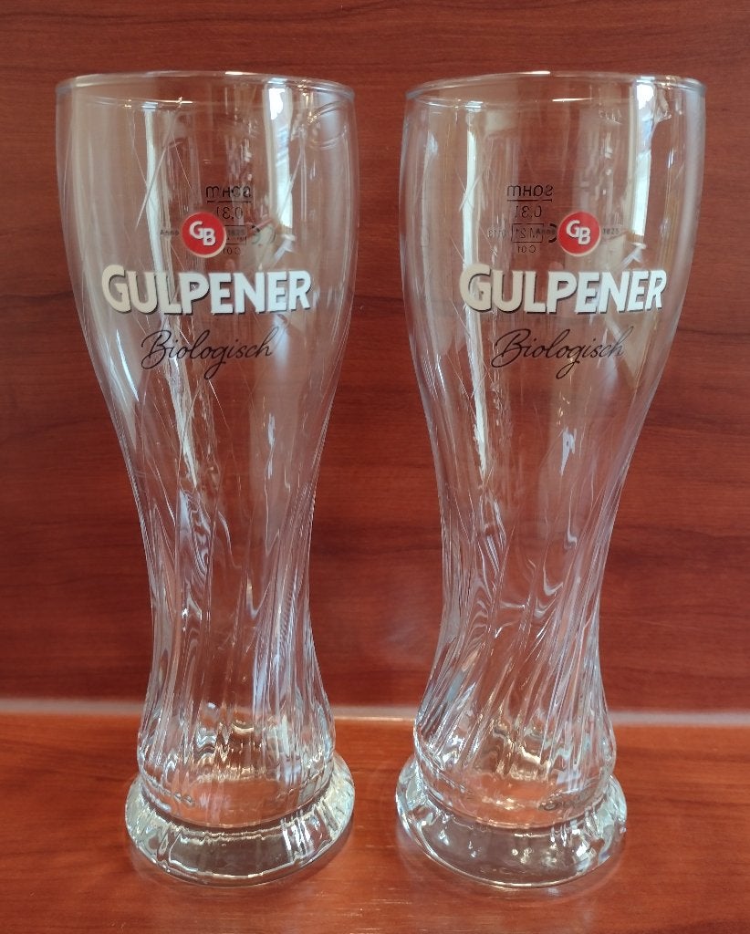 Gulpener Witbier Weizener Glazen 30cl M21. (F2) OPRUIMING, Verzamelen, Ophalen of Verzenden, Gebruikt, Glas of Glazen, Gulpener