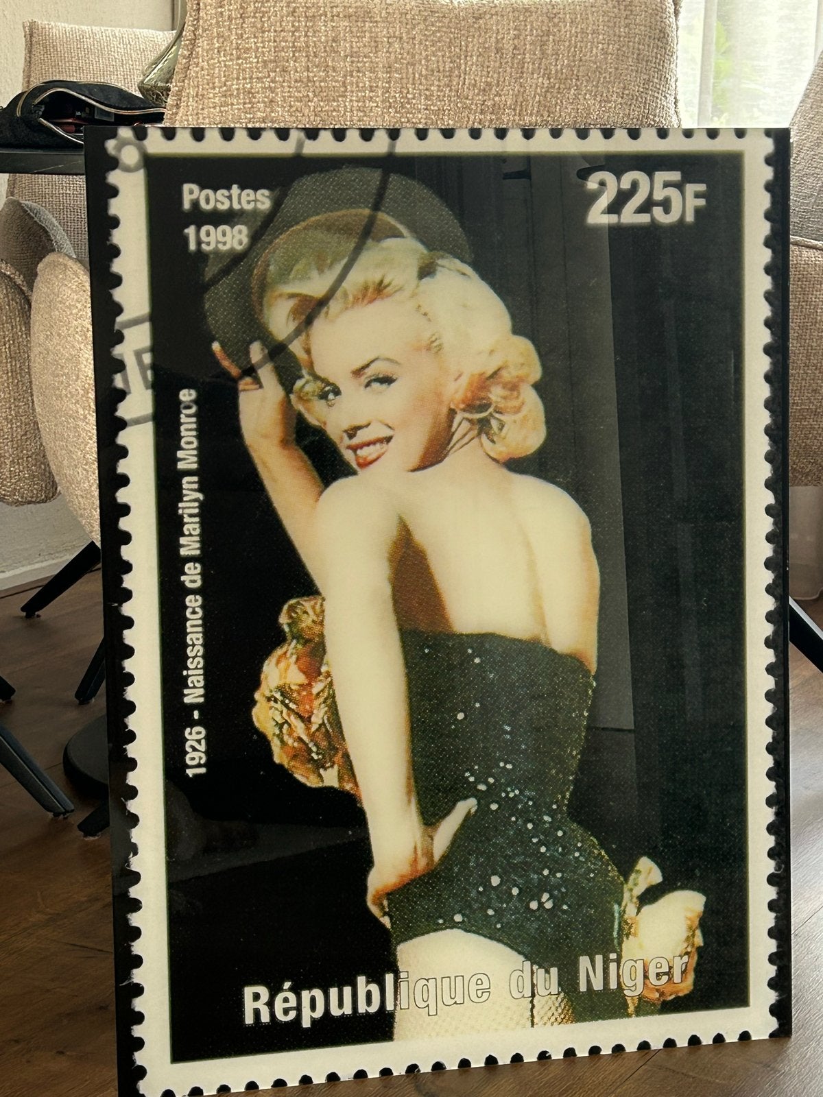 Unieke Marilyn Monroe plaat van plexiglas (60x80 cm), Huis en Inrichting, Woonaccessoires | Schilderijen, Tekeningen en Foto's