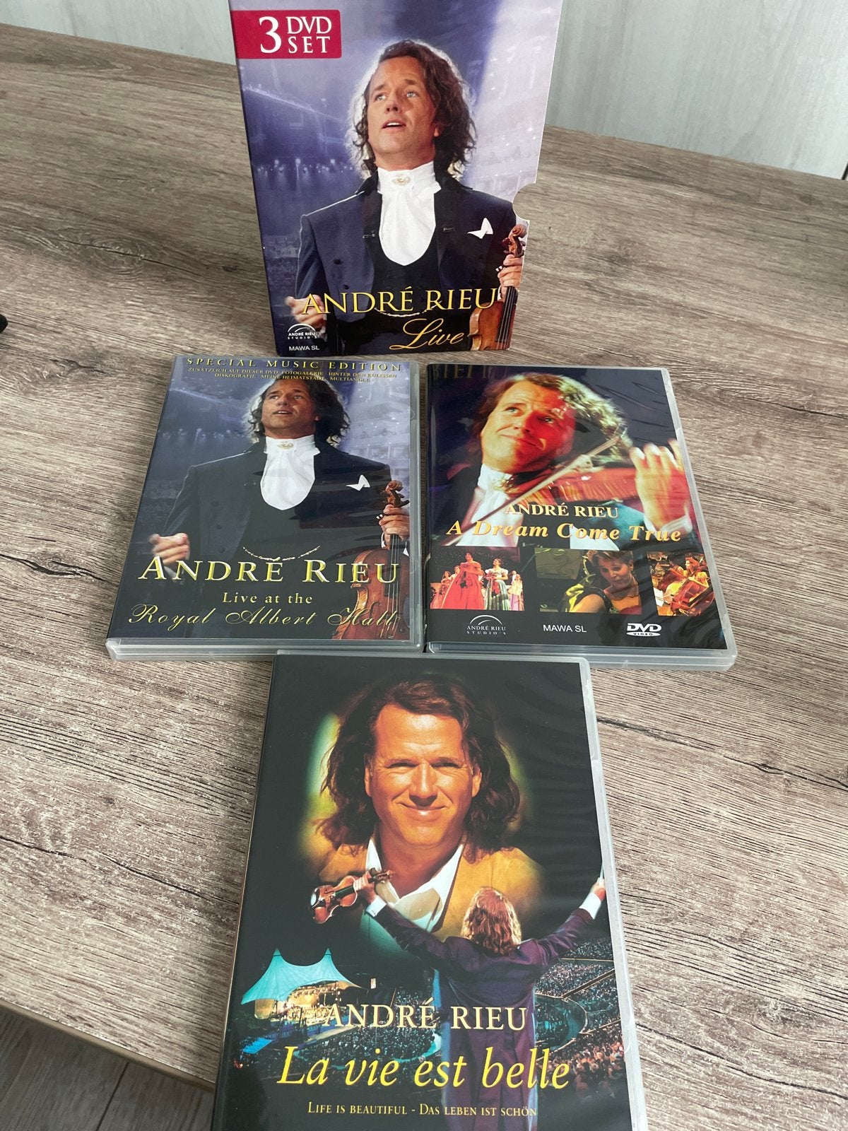 André Rieu Live DVD Boxset - 3 Discs, Alle leeftijden, Nederlands, Duits, Ophalen of Verzenden