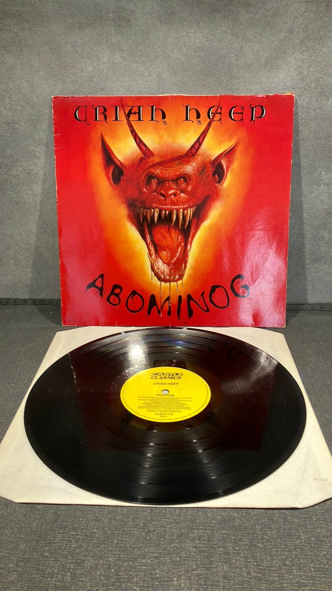 Uriah Heep — Abominog, Gebruikt, 1980 - 1989, Ophalen of Verzenden, Inclusief binnenhoes