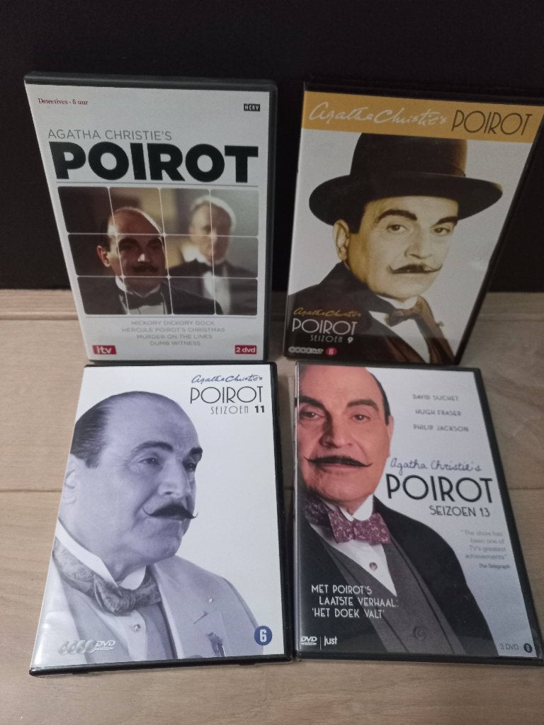 Poirot - Seizoen 6, 9, 11 en 13 (13xDVD SET) TV-Serie, Engels, Alle leeftijden, Nederlands, Ophalen of Verzenden