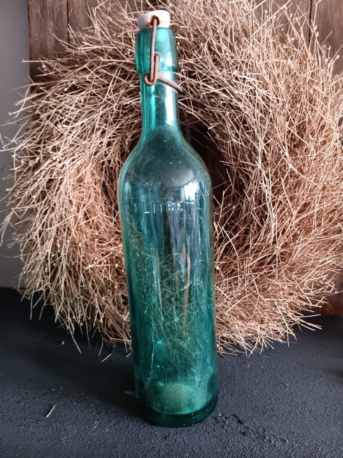 Brocante Franse fles, Ophalen of Verzenden