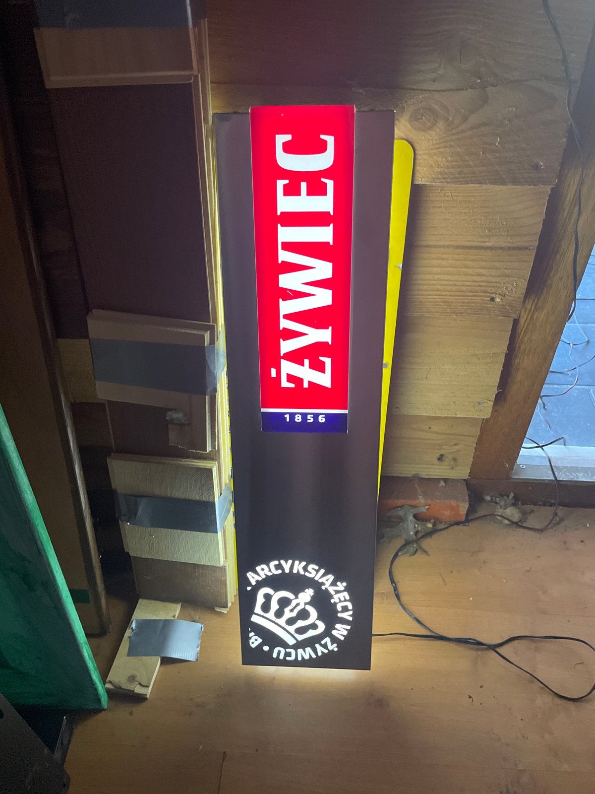 Żywiec lichtbak / reclamebord, Ophalen, Gebruikt